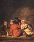 MOLENAER, Jan Miense Peasants in the Tavern af oil on canvas